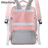 Weiyinxing Women Travel Backpack Water Repellent Anti-Theft Stylish Casual Daypack Bag with Luggage Strap & USB Charging Port Backpack