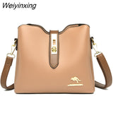 Weiyinxing Leather Cowhide High Capacity Shoulder Crossbody Bags for Women 2023 The New Luxury Handbags Women Bags Designer Handbags