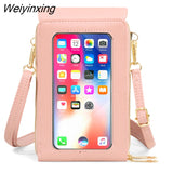 Weiyinxing Women New Fashion Touch Screen Shoulder Bag Large Capacity Multi-function Wallet Trend Solid Crossbody Phone Bags for Women 2023