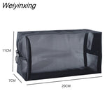 Weiyinxing Makeup Organizer Storage Pouch Casual Zipper Toiletry Wash Bags Make Up Women Travel Cosmetic Bag Transparent