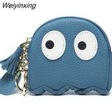 Weiyinxing Women Wallets Soft Genuine Leather Coin Bag Small Lovely Cowhide Wallets Card Holder Large Capacity Money Bag Portable Clutch