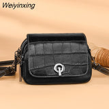 Weiyinxing cowhide Women's Mini Crocodile Pattern Crossbody Bags Fashion Designer Shoulder Handbags and Purses Leather Messenger Sac