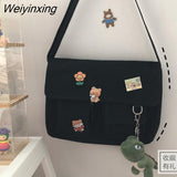 Weiyinxing Bag Simple Women Crossbody Bag Youth Girls Satchel Ladies Casual Shoulder Bags Diagonal Messenger School Bags Handbags