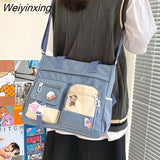 Weiyinxing Waterproof Back Pack Women Cute Large-capacity Crossbody Bags Portable Travel Bag Female Small Badge Сумка-мессенджер