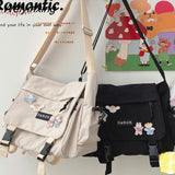 Weiyinxing Women Shoulder Messenger Bag Female Nylon Bag Versatile Postman Bag Student Style High Capacity Shoulder Tooling Package 911
