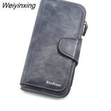 Weiyinxing Women's Wallet Made of Leather Wallets Three Fold VINTAGE Womens Purses Mobile Phone Purse Female Coin Purse Carteira Feminina