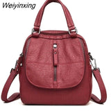 Weiyinxing Women Backpack Purse Waterproof Leather Lightweight Shoulder Bag