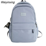 Weiyinxing Quality College Waterproof Nylon Womens Backpack Teenage Girl School Bag Korean Style College Student Bag Laptop Backpack