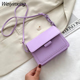 Weiyinxing Brand Women's Small Crossbody Bag Lightweight PU Leather Messenger Bag Flap Handbag Purse Summer Travel Bag for Female