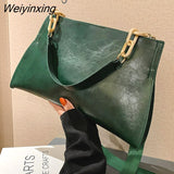 Weiyinxing New Design Handbags Women Shoulder Bag Soft Synthetic Leather Crossbody Large Capacity Fashion Female Underarm Bags