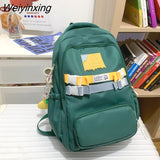 Weiyinxing Women’S Large Capacity Student Backpack High Appearance Level Girl Schoolbag Computer Bag Nylon Waterproof Book Pack Travel Bag