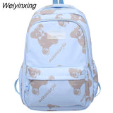 Weiyinxing Cartoon Waterproof Nylon Women Backpack Large Capacity Men Cool Travel Bag Premium Laptop Backpack Unisex Big Schoolbag