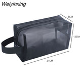 Weiyinxing Makeup Organizer Storage Pouch Casual Zipper Toiletry Wash Bags Make Up Women Travel Cosmetic Bag Transparent