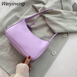 Weiyinxing Women Retro Shoulder Totes Underarm Fashion Trend Top Handle Bag Female 2023 New Small Subaxillary Bags Clutch