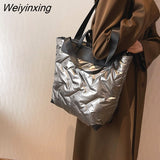 Weiyinxing Mantang Winter Big Cloth Totes Bag for Women 2023 Trend Design Shoulder SiDe Bag Female Crossbody Shopping Handbags