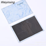 Weiyinxing Women Cute Leather Passport Cover Air tickets For Cards Travel Passport Holder Wallet Case