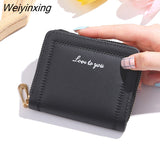 Weiyinxing Fashion Women Cute Cartoon Wallet Small Zipper Girl Brand Designed Pu Leather Coin Purse Female Card Holder Hand Wallet