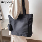 Weiyinxing Women's Shoulder Bag Fashion Designer Casual Simple Handbag for Women New Large Capacity Solid Lady Crossbody Bags Shopper