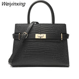 Weiyinxing New Luxury Designer Handbags Retro Female Shoulder Crossbody Bags Large Capacity Genuine Leather HandBag for Women