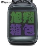 Weiyinxing Advertising Backpack WIFI Version Portable LED Backpack Magic Smart Walking Billboard APP Control Outdoor Led Display Bag