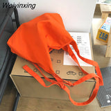 Weiyinxing Versatile Messenger Bag Women's Large Capacity Retro Canvas Bag Students' Bag Simplicity Tote Bag