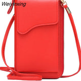 Weiyinxing Women's Small Crossbody Shoulder Bags PU Leather Female Cell Phone Pocket Bag Ladies Purse Card Clutches Wallet Messenger Bags