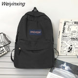 Weiyinxing Bag Male Student Shoulders Large Capacity Couple Backpack Fashion Cool Backpack Female College Teen Computer Bag Mochila