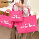 Weiyinxing Satchel Bag for Students Fashionable Tote Shoulder Bag Lightweight Canvas Handbag with Adjustable Strap