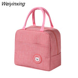 Weiyinxing Bags Portable Zipper Thermal Bag Lunch Bag For Women Portable Fridge Bag Lunch Box Tote Thermal Food Door Bag