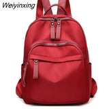 Weiyinxing 2023 Women Anti-theft Backpack Waterproof Fabric Large Female Shoulder Bag Large Capacity Simple Style Casual Mochila Travel