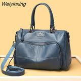 Weiyinxing Women 2023 Ladies Luxury Designer Tote Bag High Capacity Shoulder Bag Sac High Quality Leather Handbag Casual Crossbody Bags for