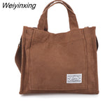 Weiyinxing and Fashionable Canvas Handbag, Small and Versatile Casual Tote Bag, 2023 New One Shoulder Cross Body Bag, Women's Bag