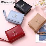 Weiyinxing New Fashion Women's Wallet Short Women Coin Purse Wallets for Woman Card Holder Small Ladies Wallet Female Hasp Mini Clutch