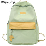 Weiyinxing Men Female Nylon Book Bag Fashion Male Women College Backpack New Boy Girl School Bag Lady Laptop Travel Student Backpack Trendy