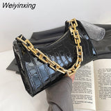 Weiyinxing Casual Women's Totes Shoulder Bag Fashion Exquisite Shopping Bag PU Leather Chain Handbags for Women 2023 Free Shipping