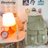 Weiyinxing Japanese College Style Modern Girl Backpack Fashion Large Capacity Teenagers Book Bag Waterproof Travelling Bag Schoolbag