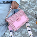 Weiyinxing Strap Shoulder Bags for Women 2023 Designer Lady Handbags and Purses Fashion Chain Messenger Crossbody Bags