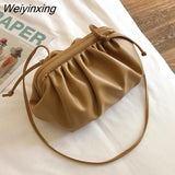 Weiyinxing Mantang Fashion Ladies Solid Color Elegant Messenger Bag Ladies Clutch Bag Ladies Party Handbag Ladies Shoulder Messenger