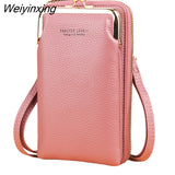 Weiyinxing Women's Small Crossbody Shoulder Bags PU Leather Female Cell Phone Pocket Bag Ladies Purse Card Clutches Wallet Messenger Bags