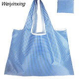 Weiyinxing Large Reusable Shopper Bag Women Handbag Grocery Beach Bag Cute Vegetable Fruit Organizer Washable Strong Nylon Totes Bag