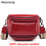 Weiyinxing Brand 100% Genuine Leather Women Bag Handbags Large Capacity Tote Bag Vintage High Quality Ladies Shoulder Messenger Bags