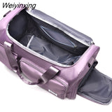 Weiyinxing Foldable Travel Tote Bag Ports Gym HandBag Large Capacity Women Portable Bag Multifunction Fitness Yoga Duffle Bags