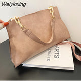 Weiyinxing New Design Handbags Women Shoulder Bag Soft Synthetic Leather Crossbody Large Capacity Fashion Female Underarm Bags
