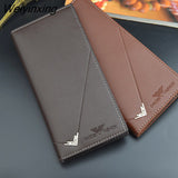 Weiyinxing Hot Men PU Leather Wallets Men's Long Design Causal Purses Male Folding Wallet Coin Card Holders High Quality Slim Money Bag