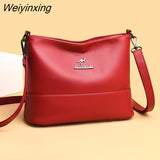 Weiyinxing New Fashion Soft Leather Women Handbag Designer Women Shoulder Bags Luxury Girls Tote bag High Quality Female Messenger bag