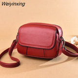 Weiyinxing Leather Women's Casual Fashion Bag Women Messenger Bag Small Shoulder Bag Crossbody Bags for Real Cowhide Women Handbags