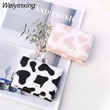 Weiyinxing New Fashion Cow Pu Leather Cartoon Anime Multi-card Slot Short Women Coin Purse Mini Wallet For Outdoor Women Girl Gift