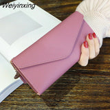 Weiyinxing Women's Wallet Made of Leather Wallets Three Fold VINTAGE Womens Purses Mobile Phone Purse Female Coin Purse Carteira Feminina