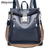 Weiyinxing code lock Fashion Women Backpack High Quality Youth Leather Backpacks for Teenage Girls Female School Shoulder Bag