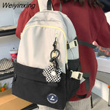 Weiyinxing Cute Travel School Bag Trendy Lady Kawaii Student Backpack Cool Female Nylon College Backpack Fashion Women Laptop Book Bag 911